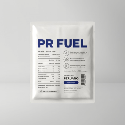 Drink Mix 50 gr de carbohidrato por porción. Energía eficiente y sostenida para entrenamientos y competencias.