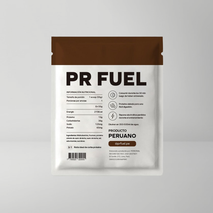 Recovery Drink 39 gr de carbohidrato y 13 gr de proteína por porción. Favorece la reparación muscular y optimiza la recuperación tras entrenamientos intensos y competencias.