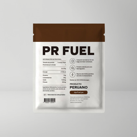 Recovery Drink 39 gr de carbohidrato y 13 gr de proteína por porción. Favorece la reparación muscular y optimiza la recuperación tras entrenamientos intensos y competencias.